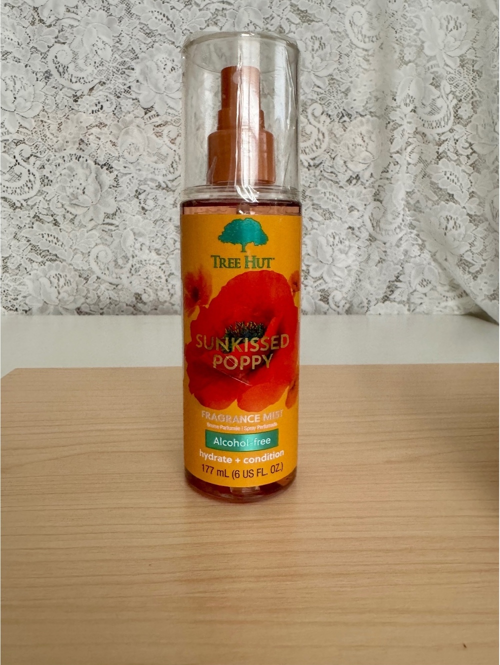 Tree Hut Sunkissed Poppy Body Mist 6 oz Clementine White Lily Floral